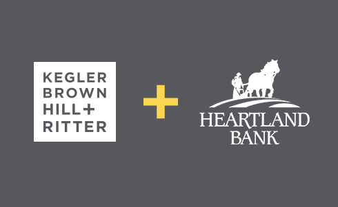 Kegler Brown Hill + Ritter and Heartland Bank logos
